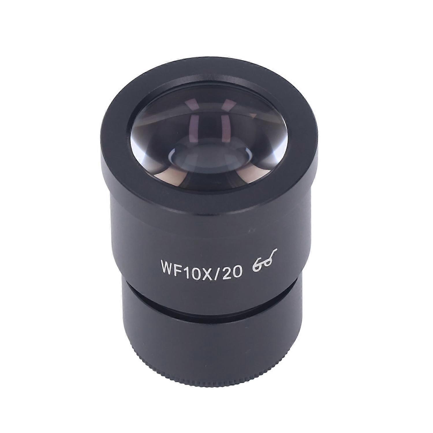 Microscope Lens WF10X/20 Laboratory Stereo Microscope Lens 30mm Interface High Eye Point Wide Angle