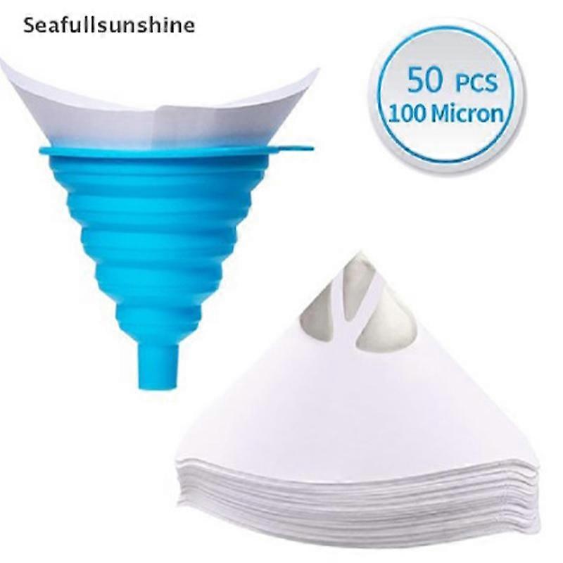 Automotive Paint Filter Paper Silicone Funnel Set Safe Large Size Car Paint Paper Strainers Funnel K