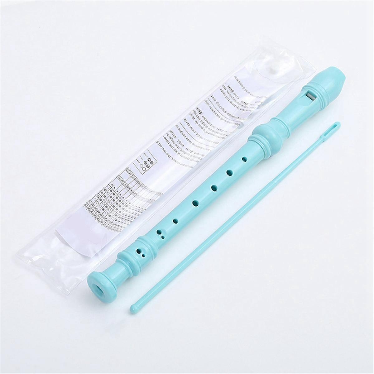 Black-8 Holes Soprano Recorder with Cleaning Rod, German Style C Key Recorder for Kids Beginners St