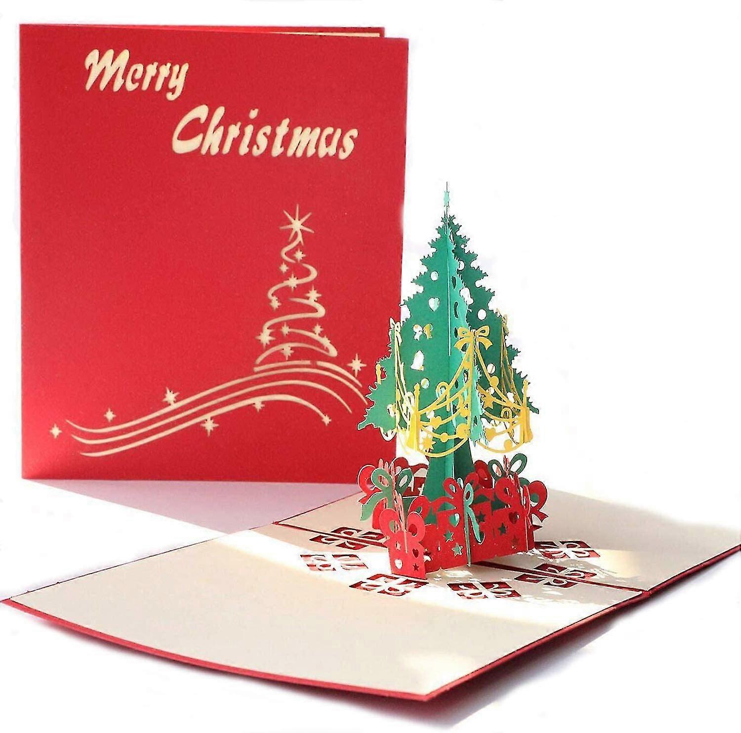 Cartes De Nol 3d,pop Up Carte De Nol,cartes De Voeux De Nol Avec Enveloppes,meilleur Cadeau Pour Nol,carte-cadeau De Nol (christmas Tree),5328