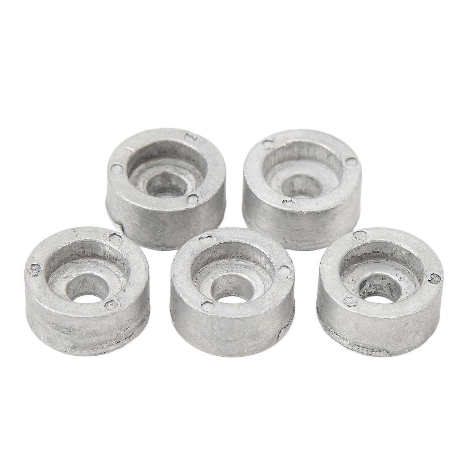 5 Pcs Marine Round Zinc Anode 55321 87J01 Oxidation Resistant Zinc Anode Block Replacement for Suzuk