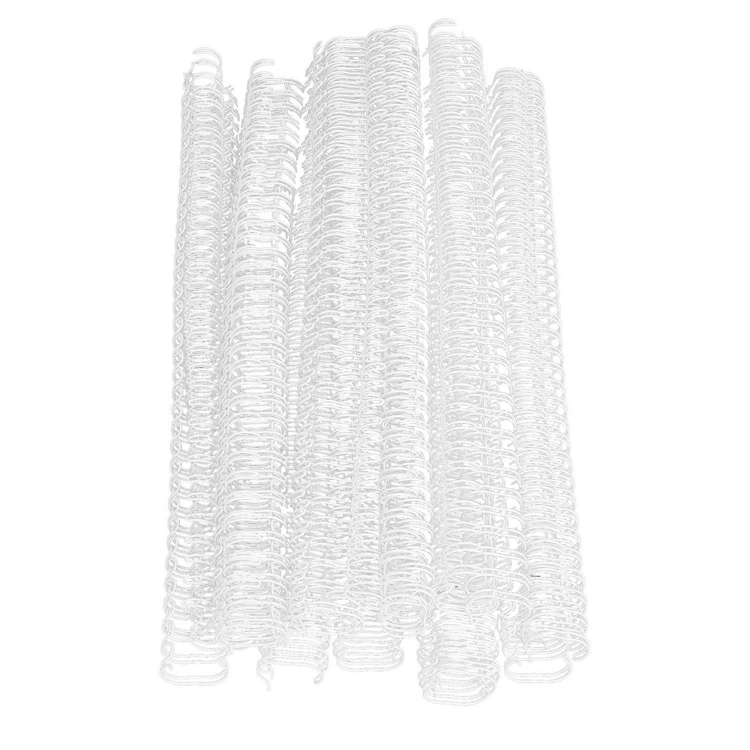 100PCS A4 Binding Wire 1/2in Diameter 34 Double Loop 3:1 Pitch Nylon Coated Iron Wire Binding Spine