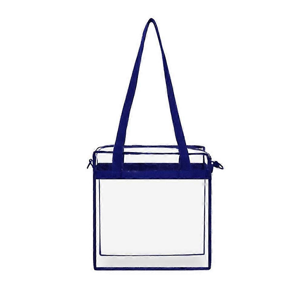 Clear Tote Bag Stadium Approved - Handles, Shoulder Strap, Zipper Closure