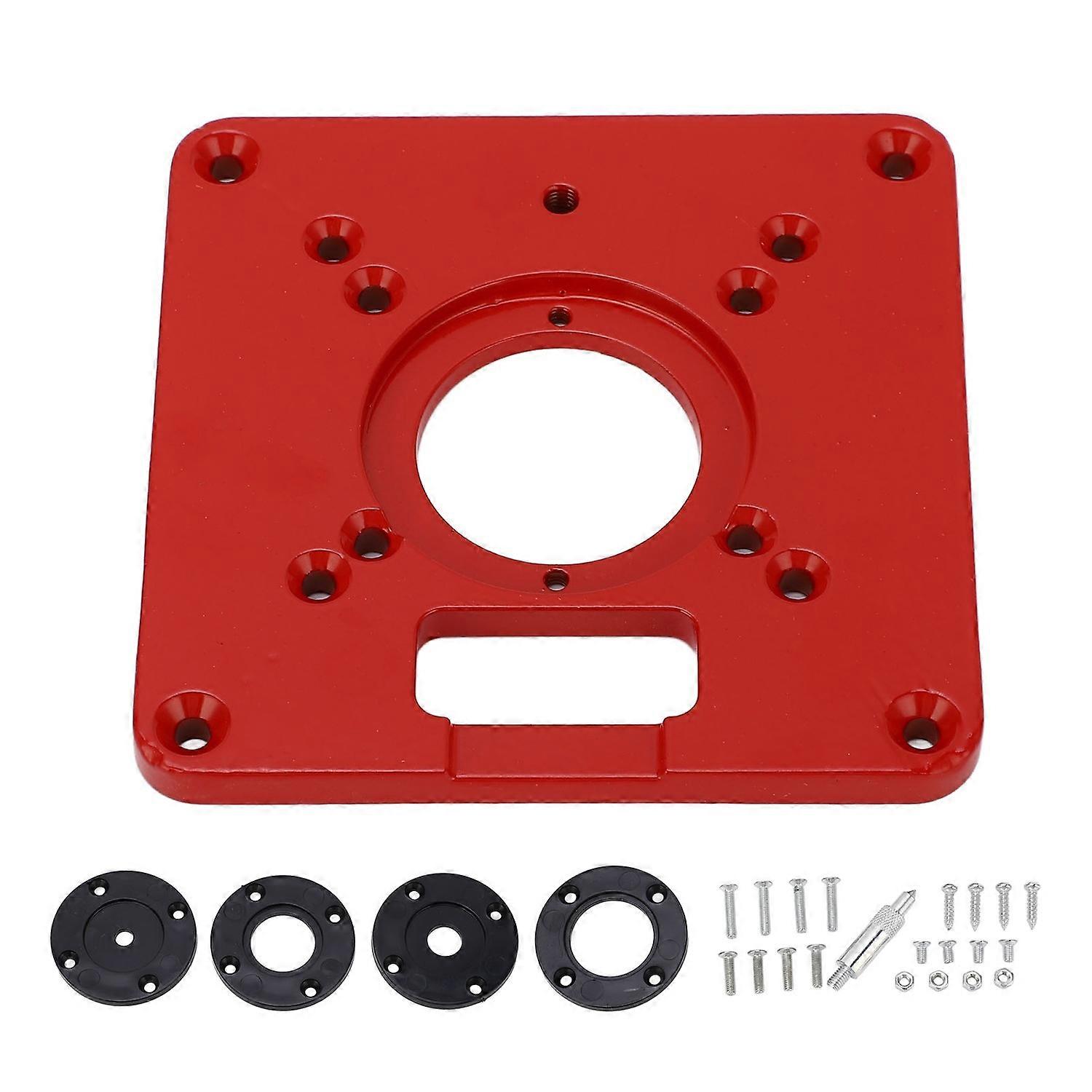 Router Table Insert Plate Aluminum Alloy Universal Design Accessory for Woodworking