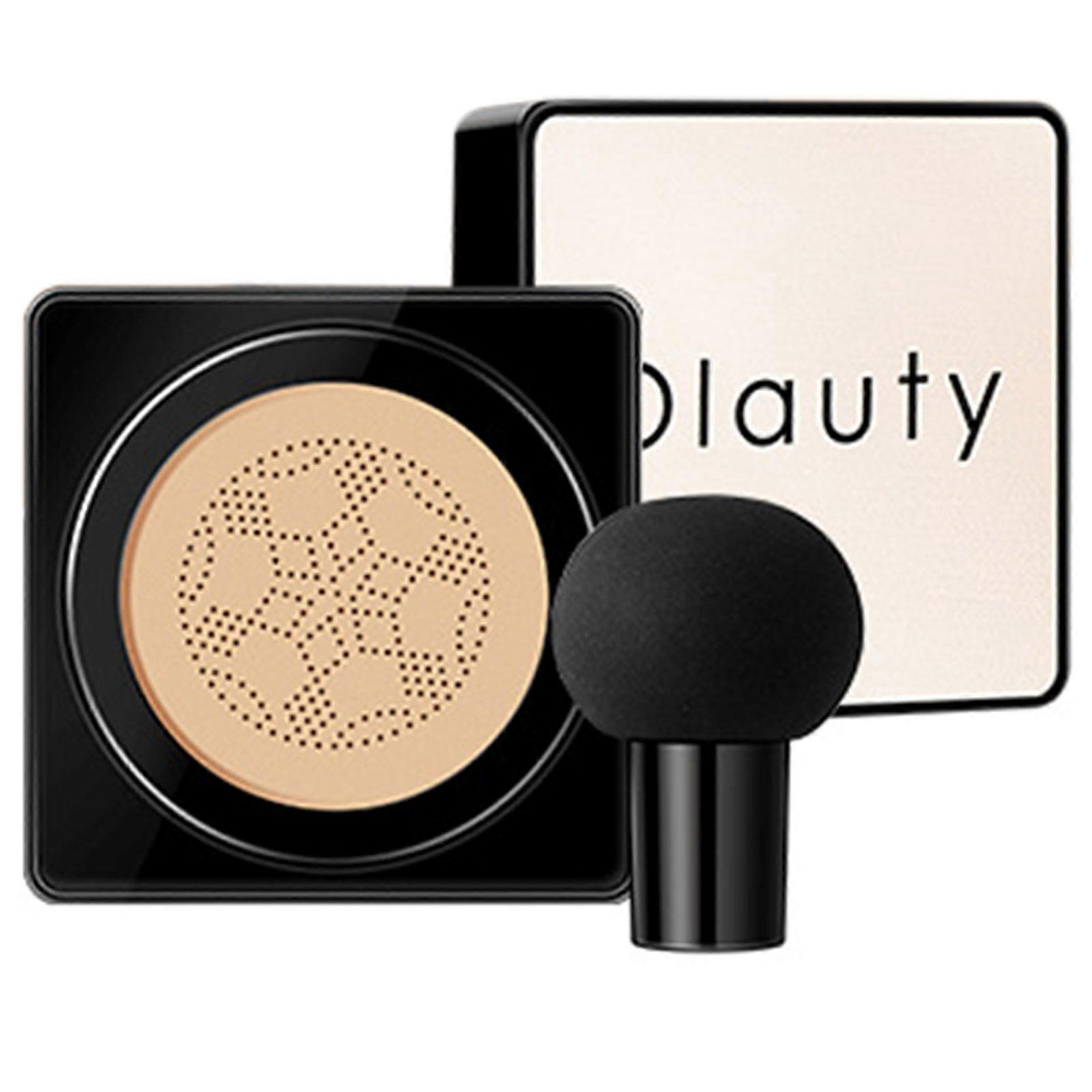 Moisturizing Foundation Cream with Puff Long Lasting Base Makeup for Face Natural Smooth Coverage