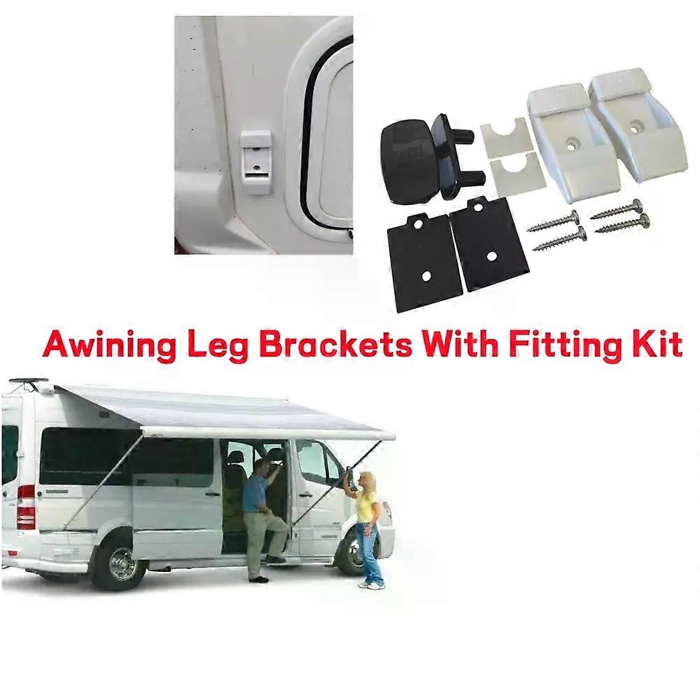 2Set Plast Markis Benfäste Kit För Fiamma F45s F80s F65 Markis 98655-176 Utomhus Husbil Husvagn Markiser Tillbehör