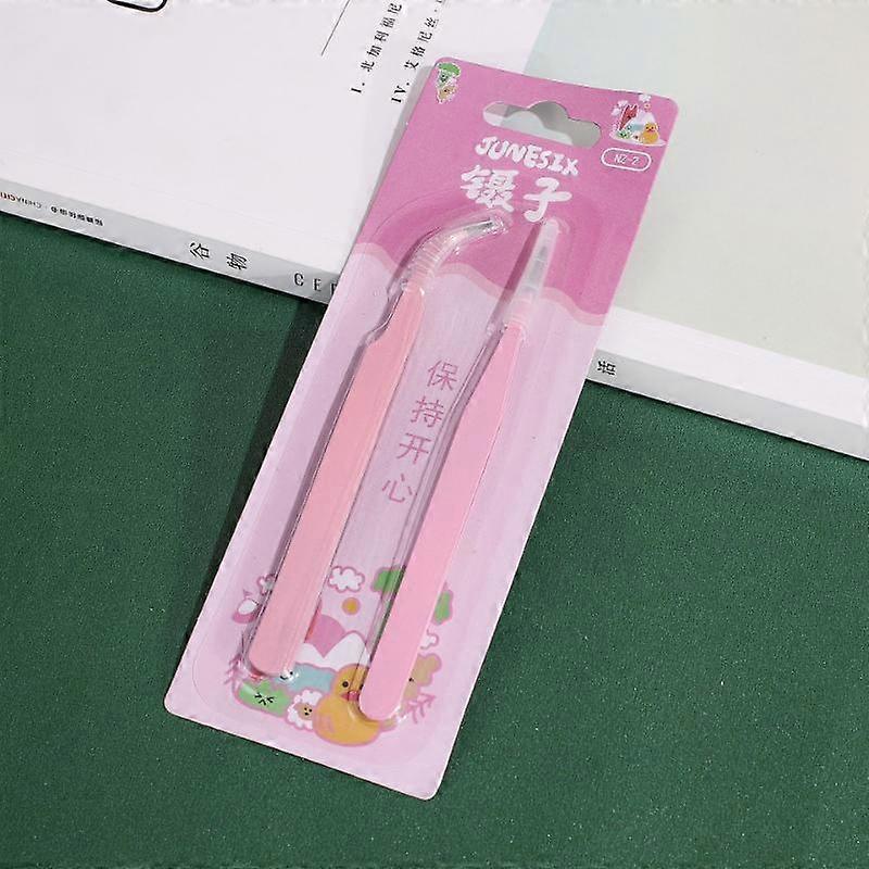 1 Set Macarone Color Hand Account Tweezers Small Accessories for Hand Account