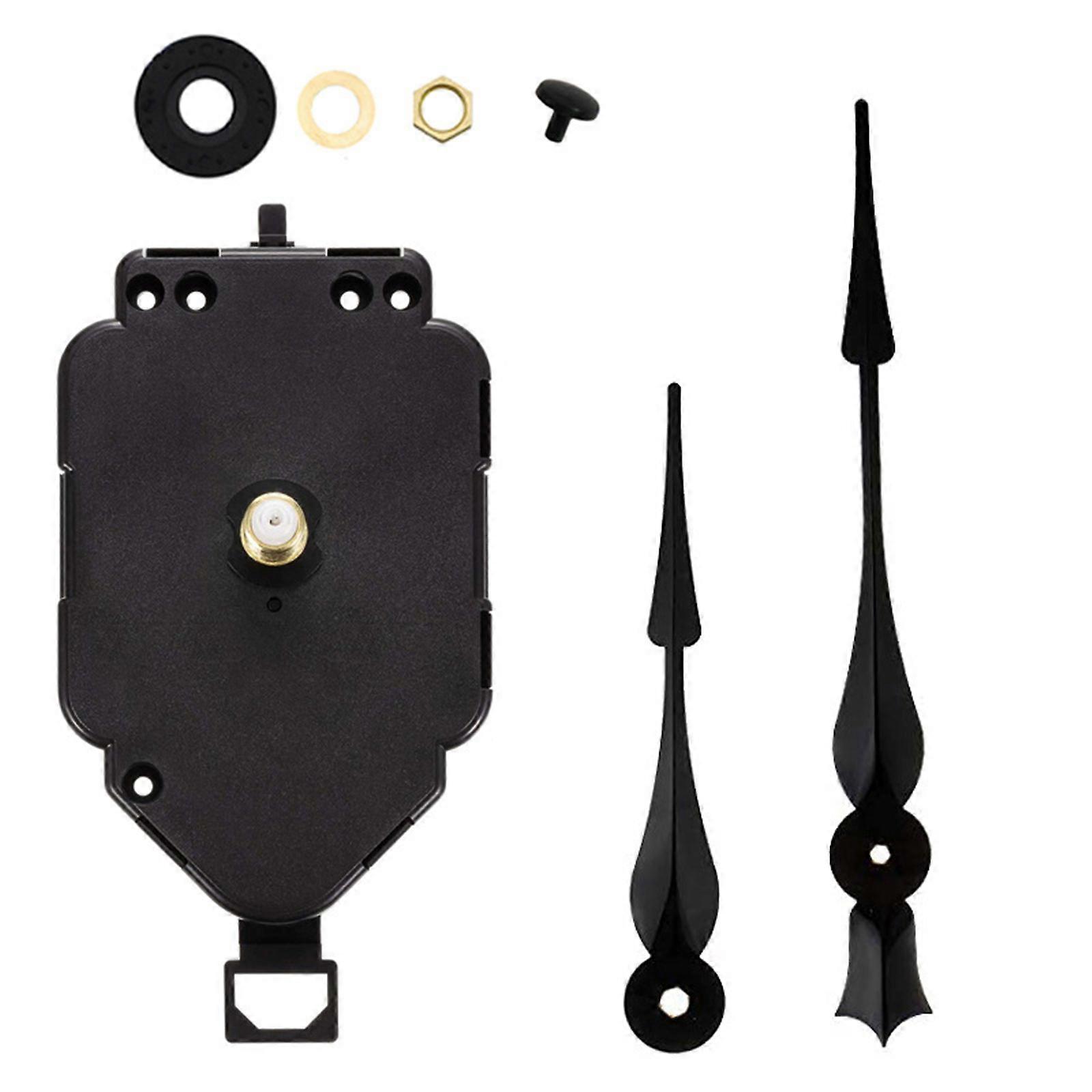 Clock Movement Set DIY Clock Repair and Handcrafting Kits with Pendulum Clockwork and Metal Pointers Gift for Kids Multicolor