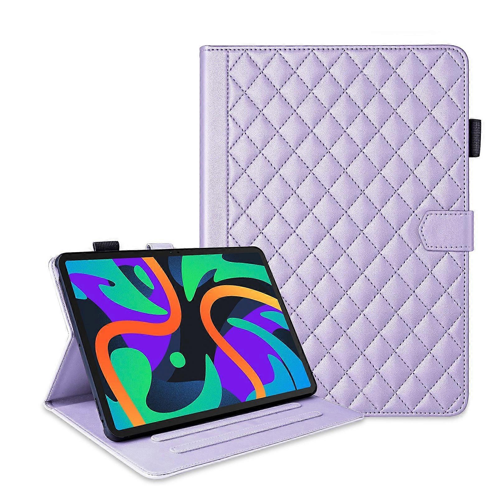 Rhombus Lattice Leather Tablet Case