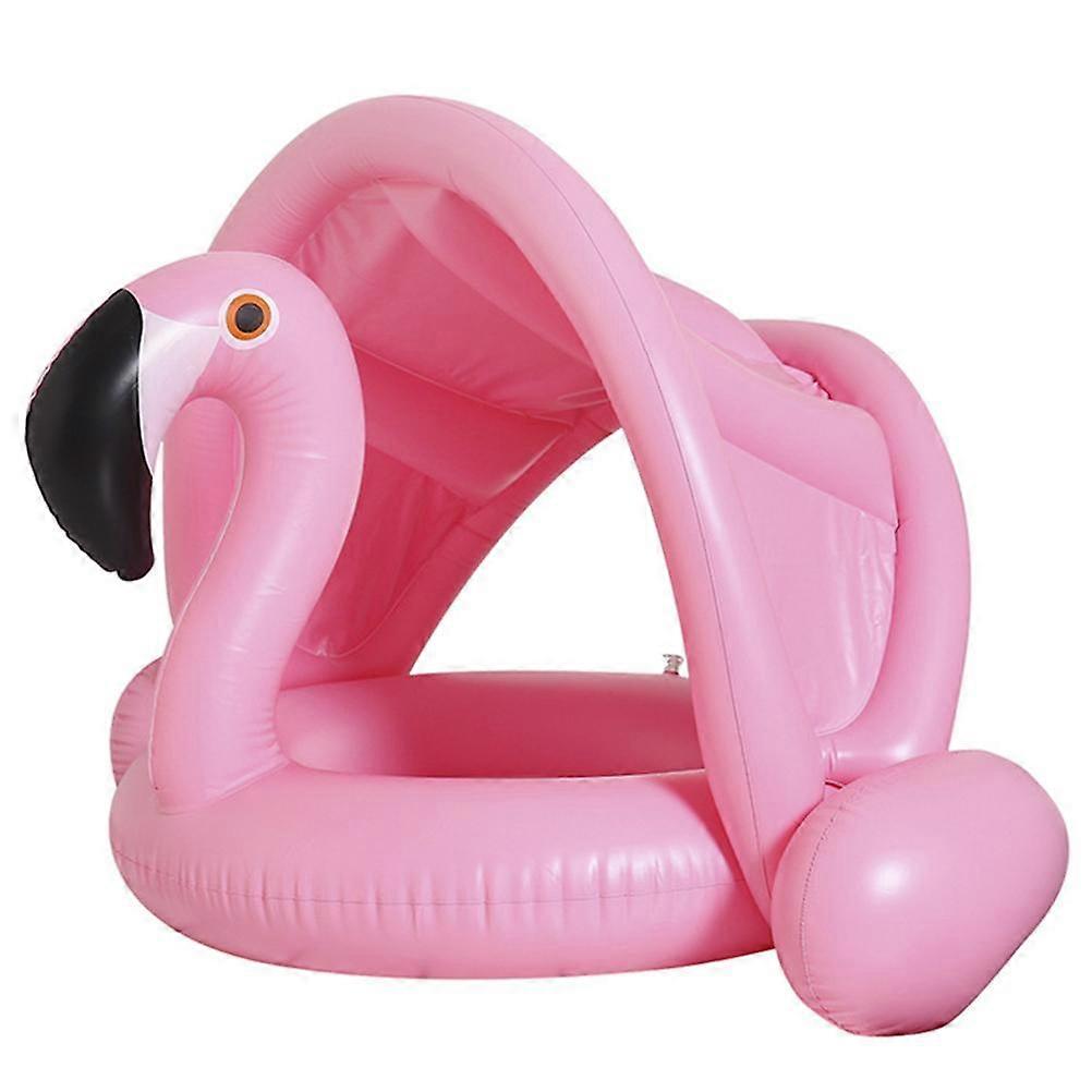 Flamingo Anillo de Natación para Bebé con Protección Solar