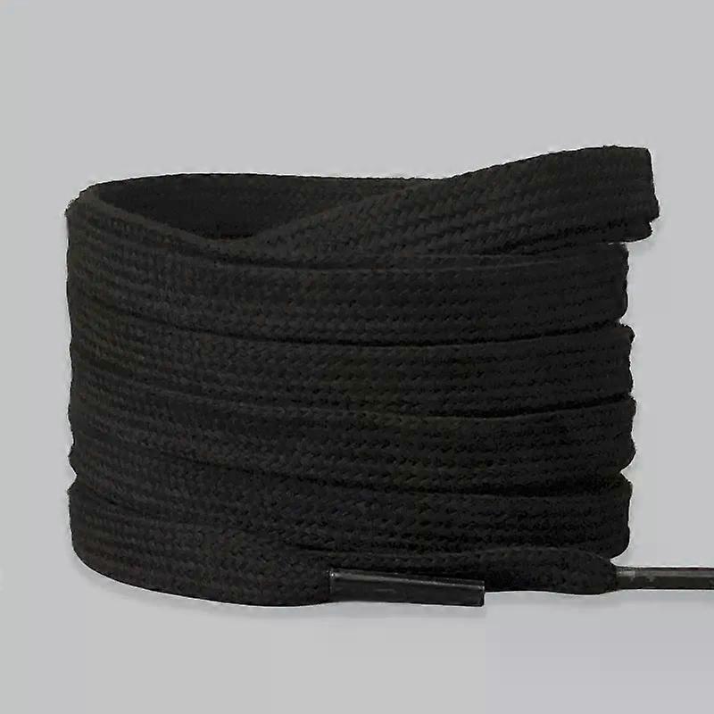 Black 120cm Flat Training Shoelaces  Durable Replacement for All Ages