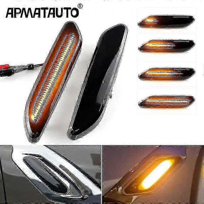 For Bmw Mini Cooper R60 R61 Countryman Paceman Dynamic Scroll Flashing Led Side Marker Indicator Lamp Turn Signal Fender Lights