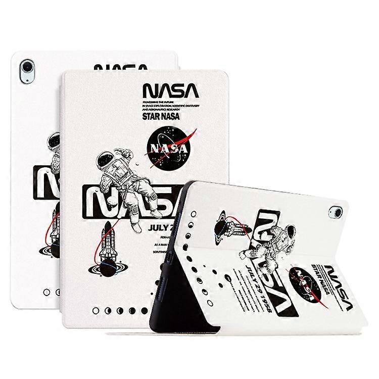 Compatible For iPad Air 11 (2024) / iPad Air (2022) / (2020) Case Leather Tablet Cover Astronaut Pattern