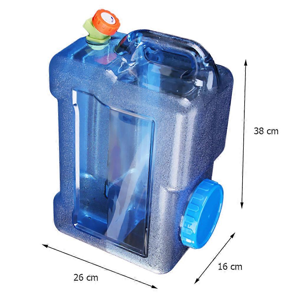 12/15L Capacity Water Bucket Outdoor Portable Manual Water Bucket For Car With Faucet For Hiking Picnic Tours