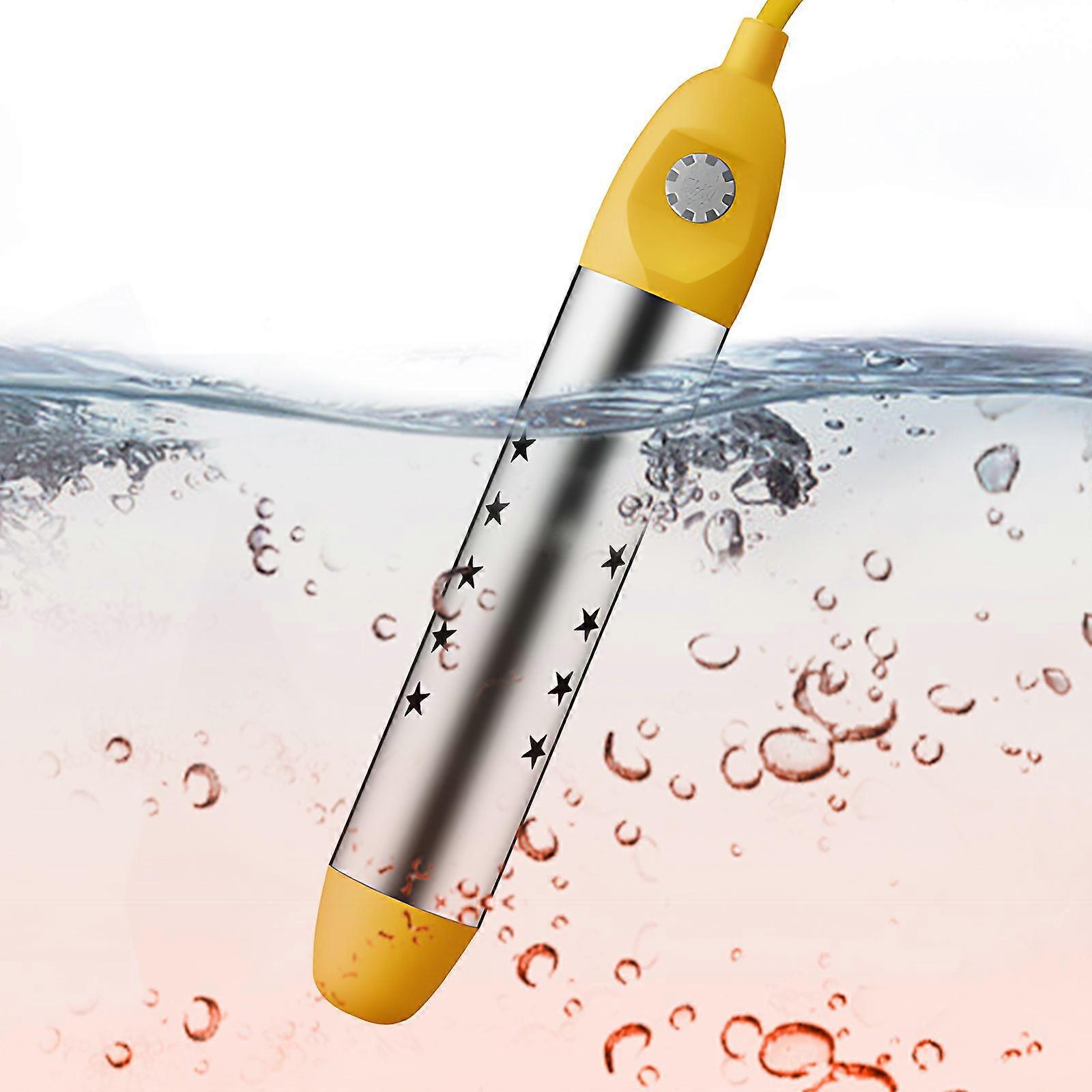 2500W Tankless Water Heater Electric with Auto Off Anti-scald Stainless Steel Protective Guard Indicator Light Portable Immersion Bucket Heater for In