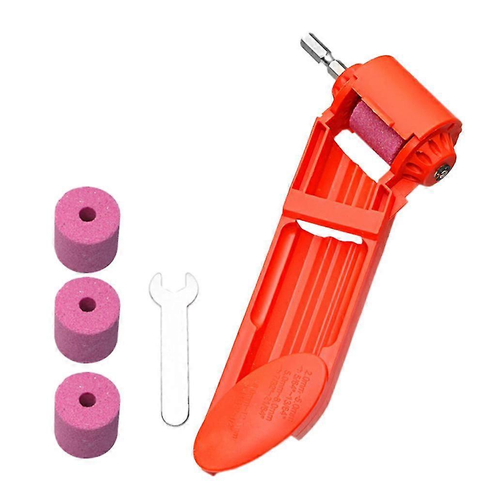 Portable Drill Bit Sharpener Corundum Grinding Wheel Tool Fit Width 2.0-12.5mm