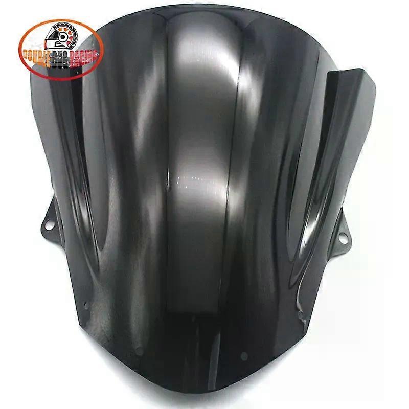 Motorcycle Double Bubble Windshield WindScreen Deflector Viser VIsor compatible for  ZX6R 6R 2009-2016 ZX10R 10R 2008-2010 MAXP