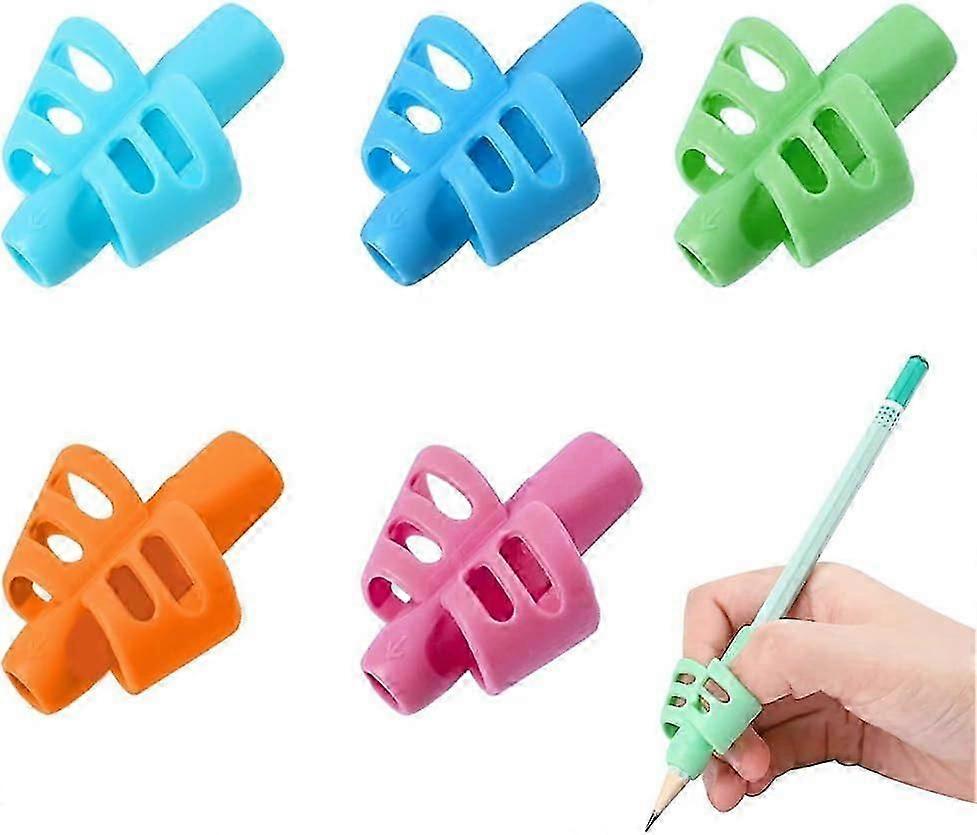 6 stk. blyantgrep, skrivehjelpemiddel, pennegrep, holdningskorrigering, fingerguide for barn, ergonomiske blyantgrep fg2025031700450
