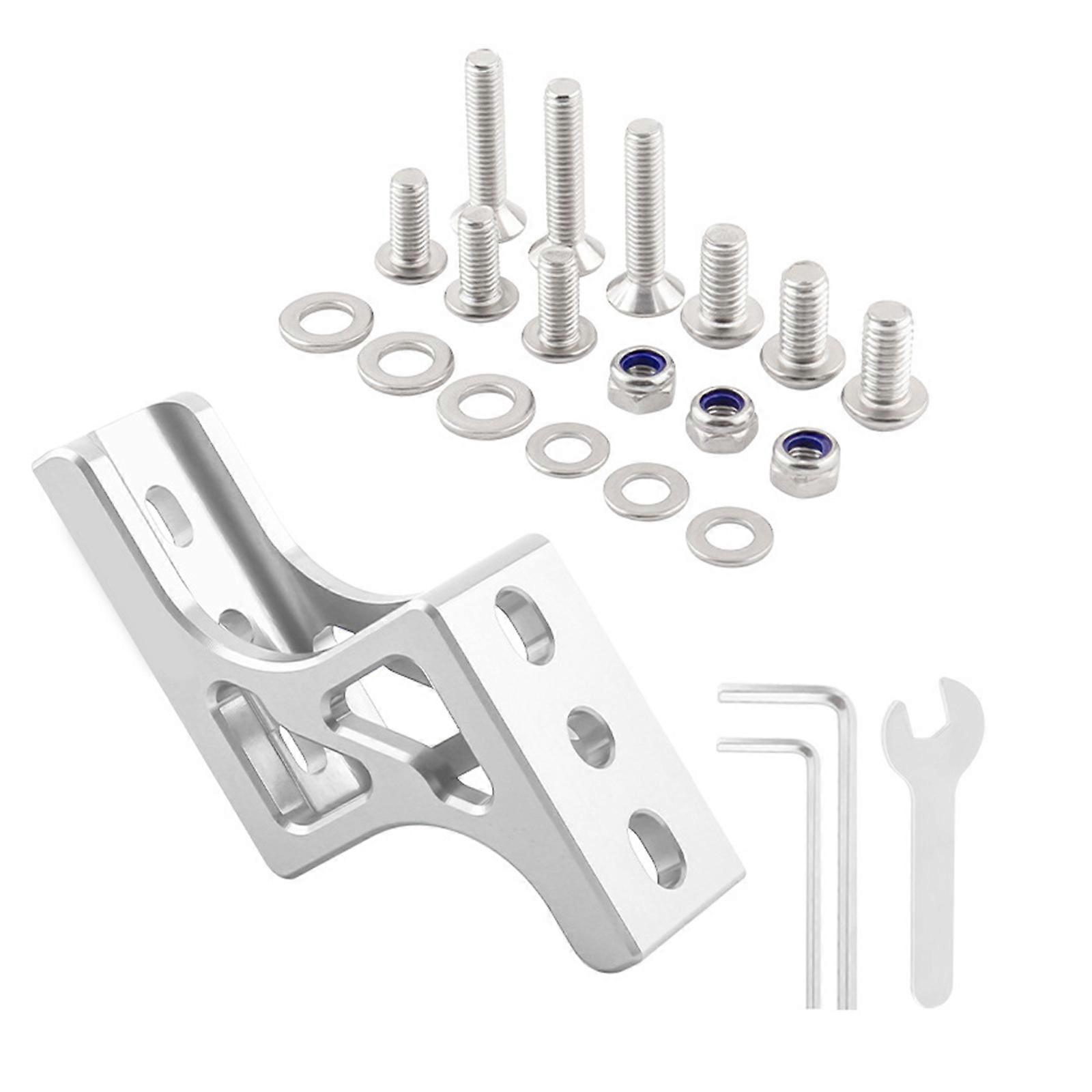 Nose Front Shelf Carriers Block Brackets Adapter Bike Bag Holder Adapter Folding Bike Nose Light Converter Enduring silver