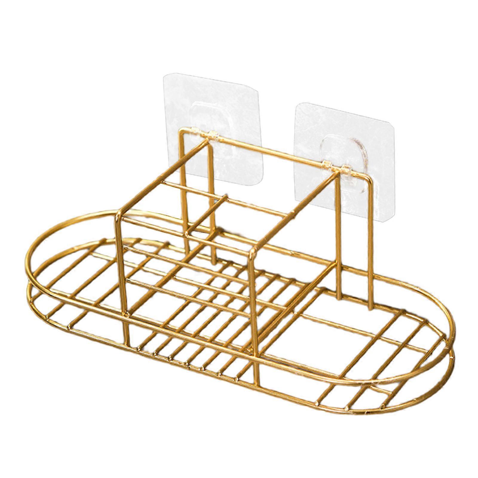 Mouthwash Cup Storage Rack Practical Toothbrush Toothpaste Wall Hanging Basket Multi-Functional Bathroom Shelf