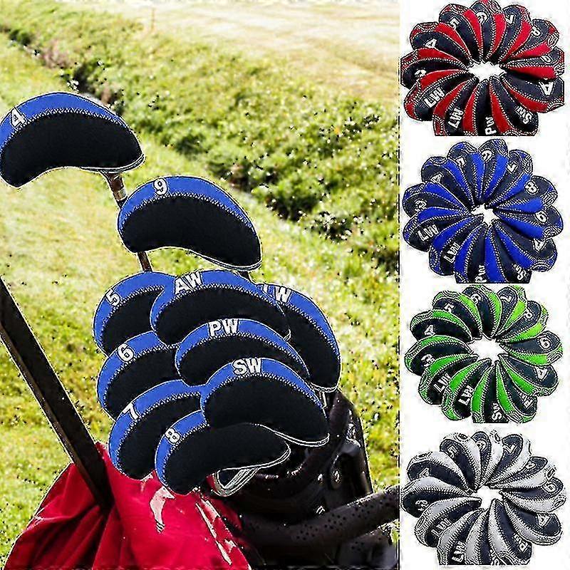 12-Piece Neoprene Golf Iron Headcovers Set - Protective Durable Design