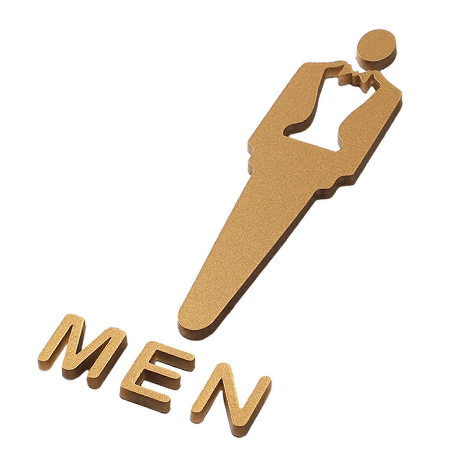 Znak WC Znak toalety Mężczyźni Kobiety Tablica oznakowania Toaleta Decor Plaque Znak toalety