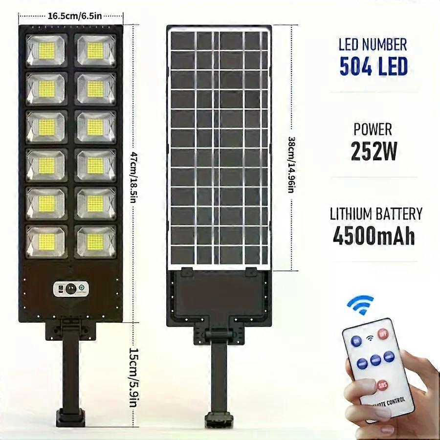 250W Solar Lights Outdoor Waterproof 8000LM LED Flood Lights Motion Sensor with Remote 3 Modes Street Lamp compatible Yard Garden Path