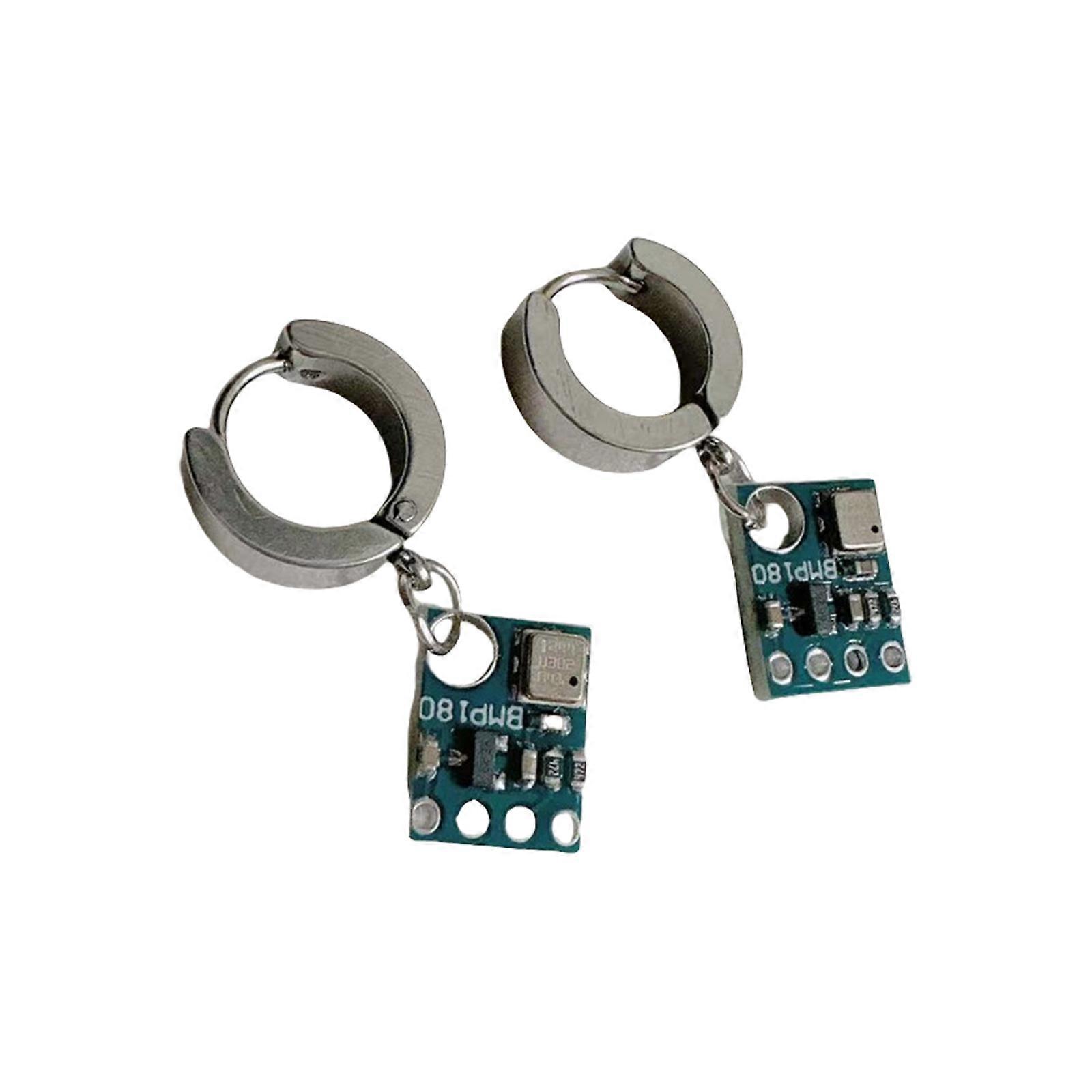 Unique Punk Style Earrings Alien Circuit Earrings Perfect for Parties Festivals and Science Fiction Conventions