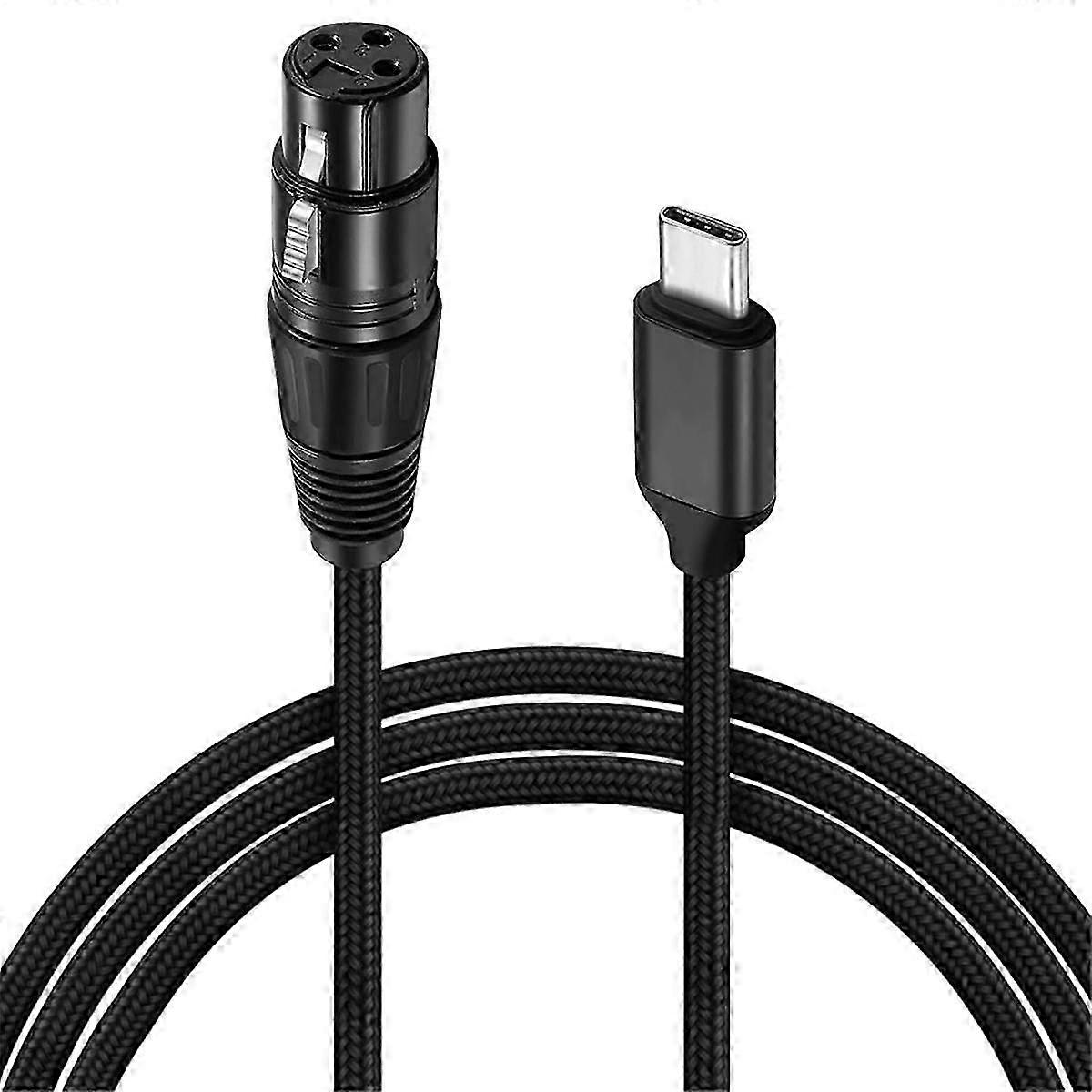 XLR to USB C USB C to XLR for Phone to Microphone XLR to USB Cable for Tablet, Laptop and Other Type C Device(6FT) Edition DC
