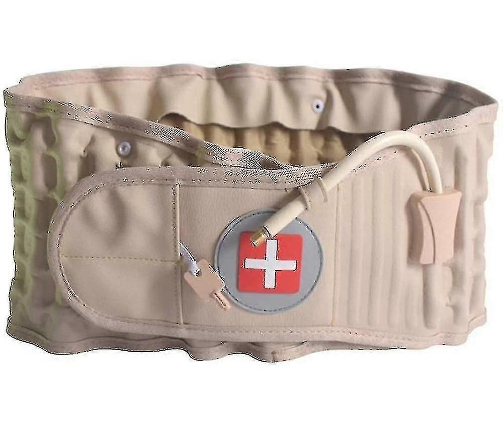 Inflatable support belt, back pressure relief belt, lumbar support