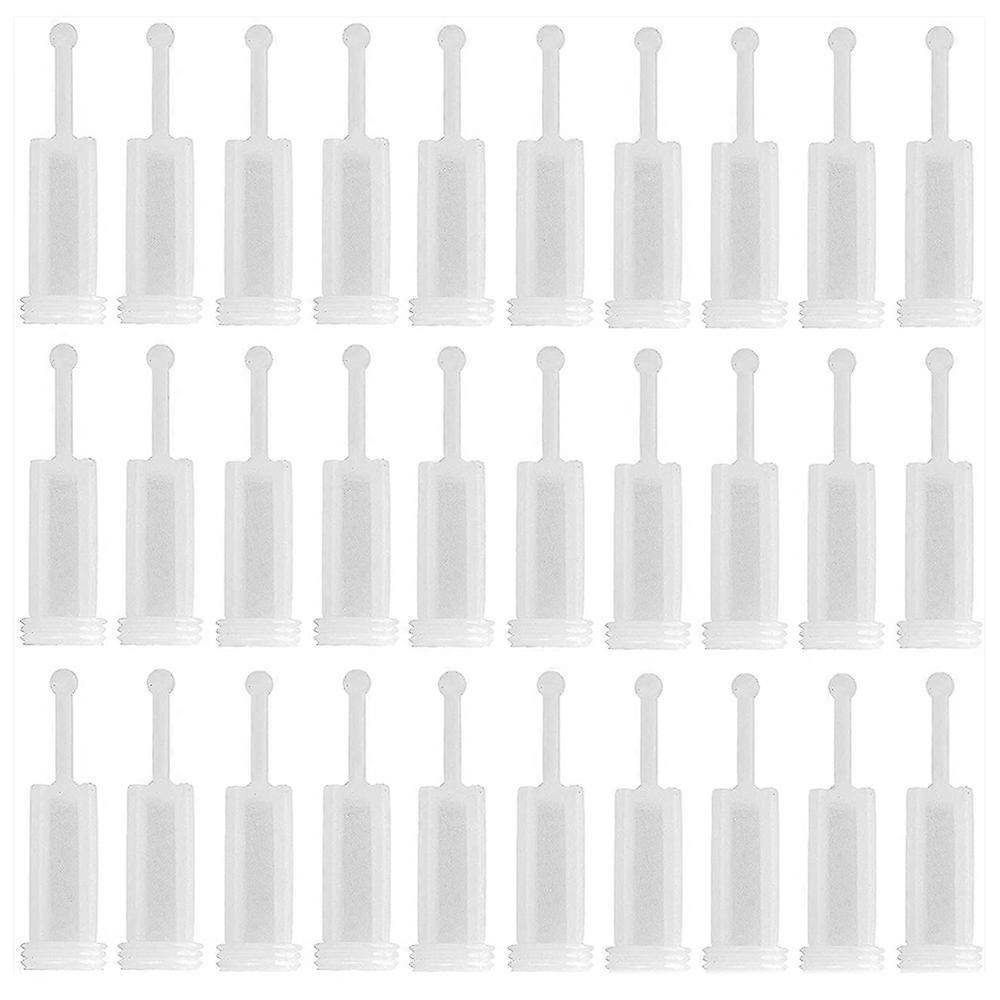 30Pcs Disposable HVLP Feed Paint Strainers Fine Mesh, White