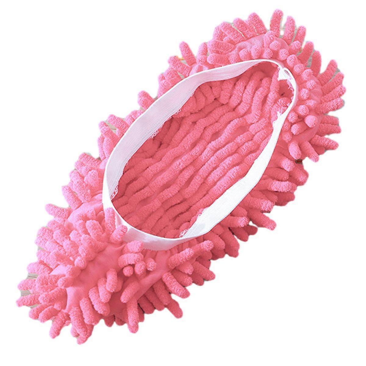 1 stk. moppeskotrekk gulvstøvrengjøring late tøfler husholdnings tørkemoppehode (rosa) 17 * 15 cm