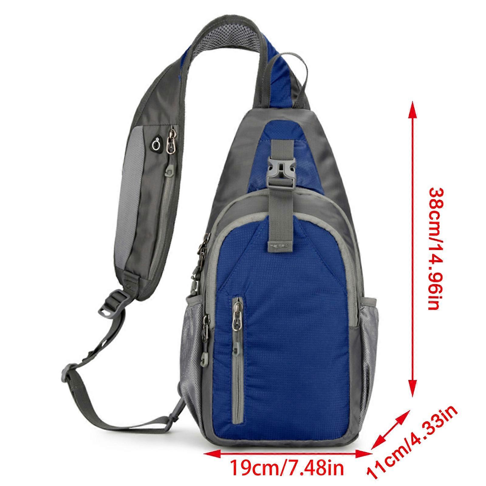 African Print Sling Bag Crossbody Daypack - 7.5x3.5x15.3 Inches, Adjustable Strap, For Travel & Hiking - View #12