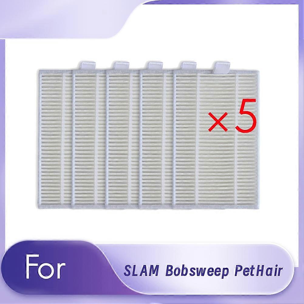 For Bobsweep PetHair Robot Vacuum Cleaner 5 Pack HEPA Filters