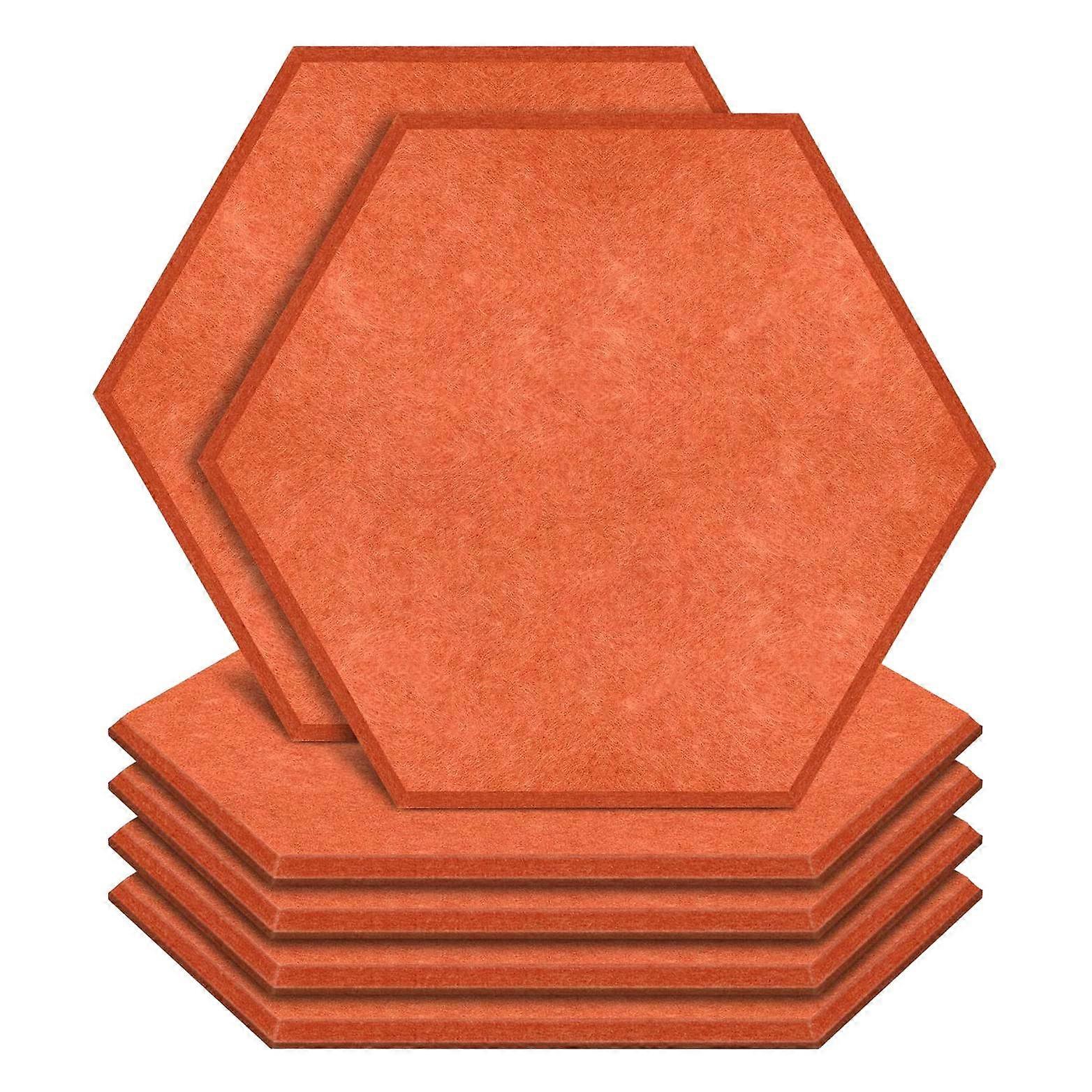6 Pack Hexagon Acoustic Panels Sound Proof Padding Beveled Edge Sound Panels for Recording Studio Of