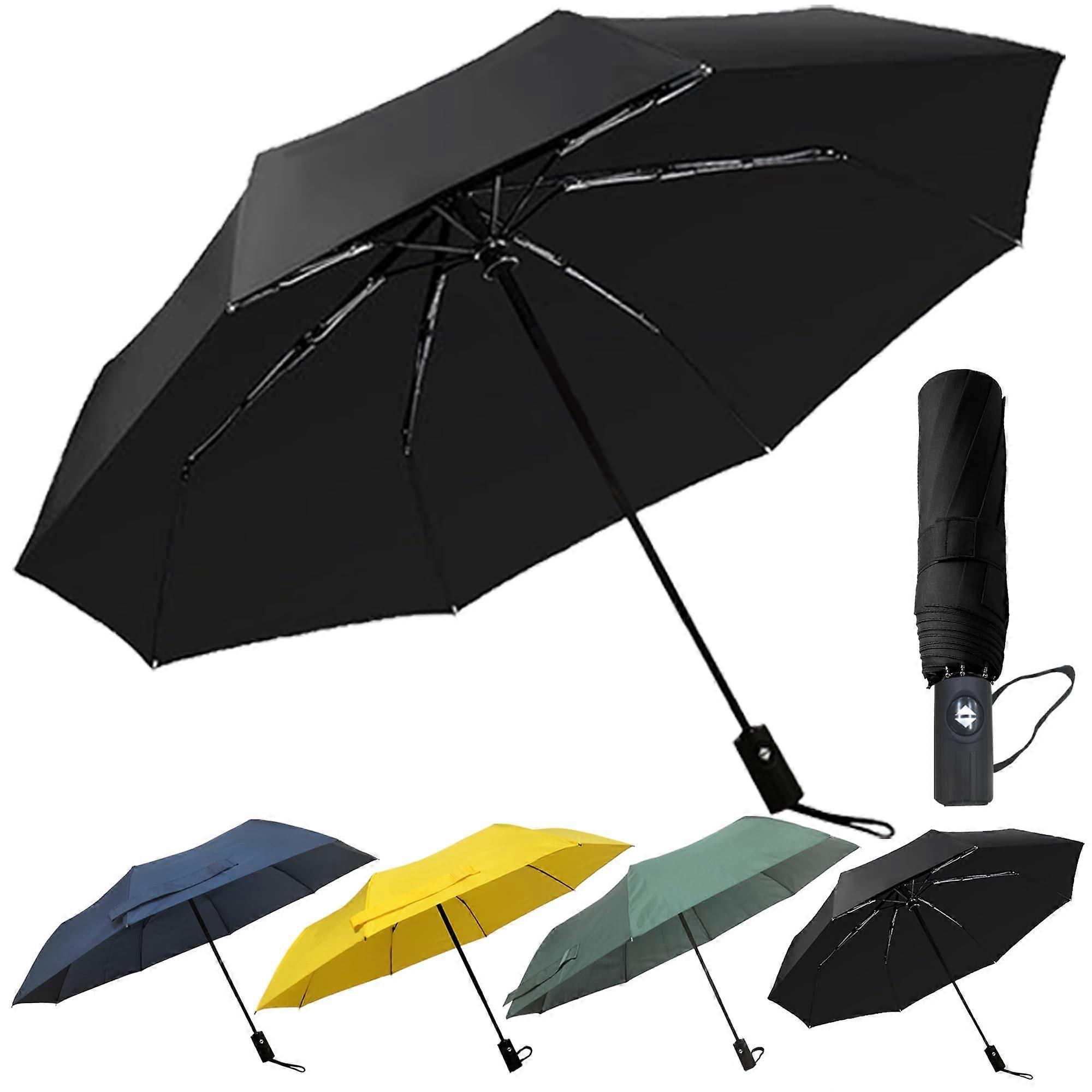 Auto Travel Umbrella - Compact Windproof Folding Rain and Sun Protector for Travel, Lightweight Design, UV Blocking