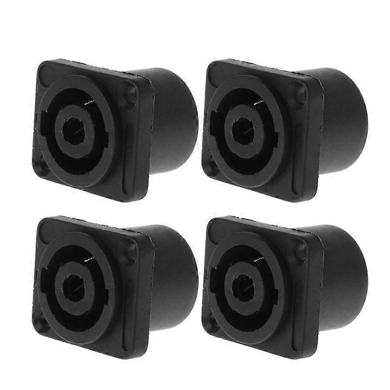 Socket Connectors 1.22in Round Base Height 4Pole Audio Speaker Twist Lock