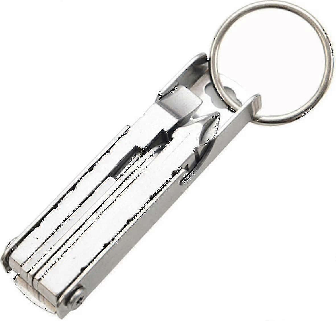 12-in-1 multifunctionele sleutelhangerschroevendraaier met nagelvijl