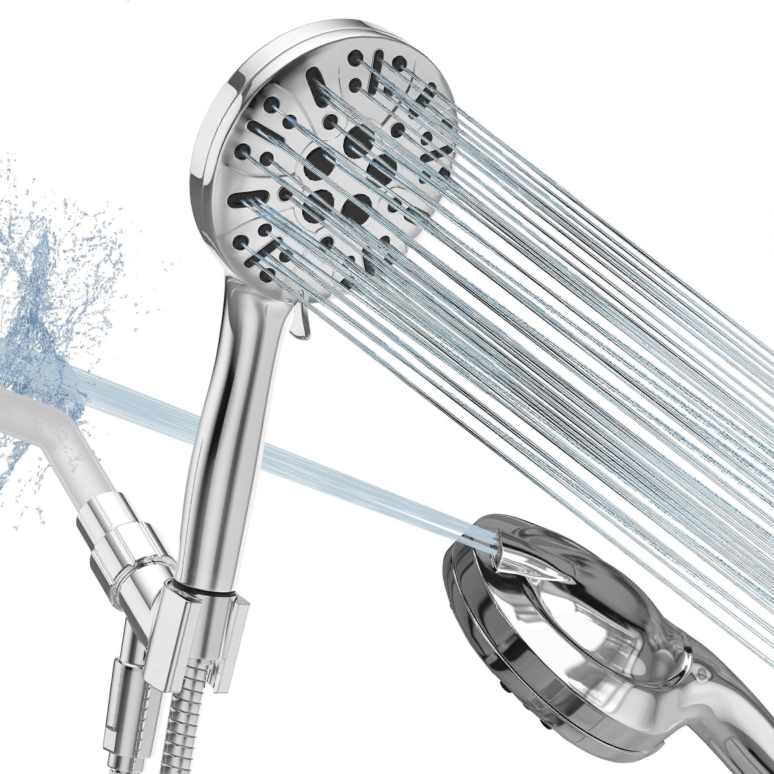 GH1200 10-Mode Hand Shower Combo, Internal Shower Filter, 59-Inch (1.5m) Hose, High-Pressure Shower Head With Brackets