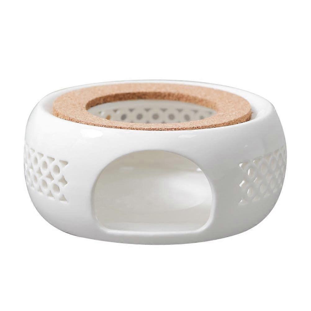 Porcelain Teapot Warmer Tea And Coffee Ceramic White Compatible With Standard Teapots