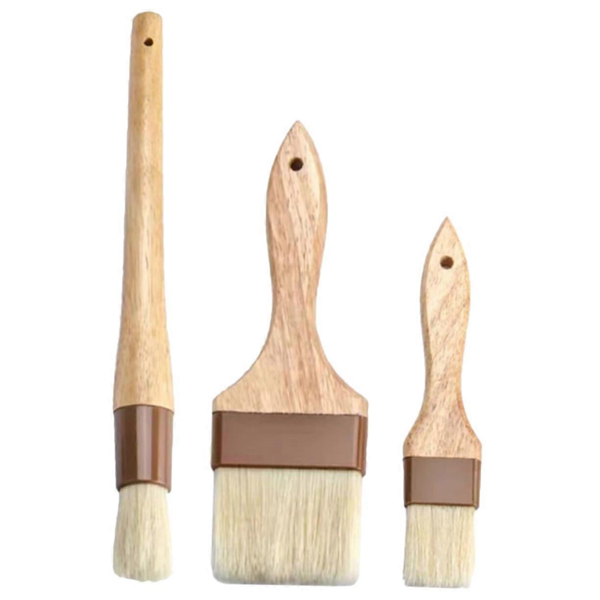 3 pcs Pastry Brush Set for Basting in Cooking and Baking