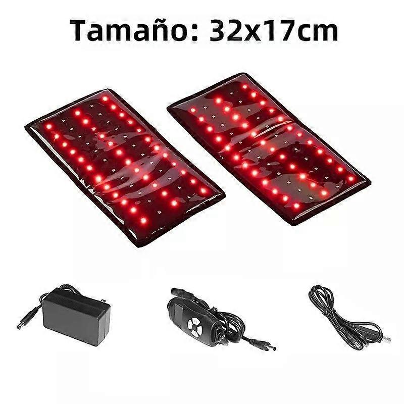 2Pcs Infrared Red Light Therapy for Slimming and Pain Relief Arm and Knee Slimming Pads 660nm 850nm with Timer