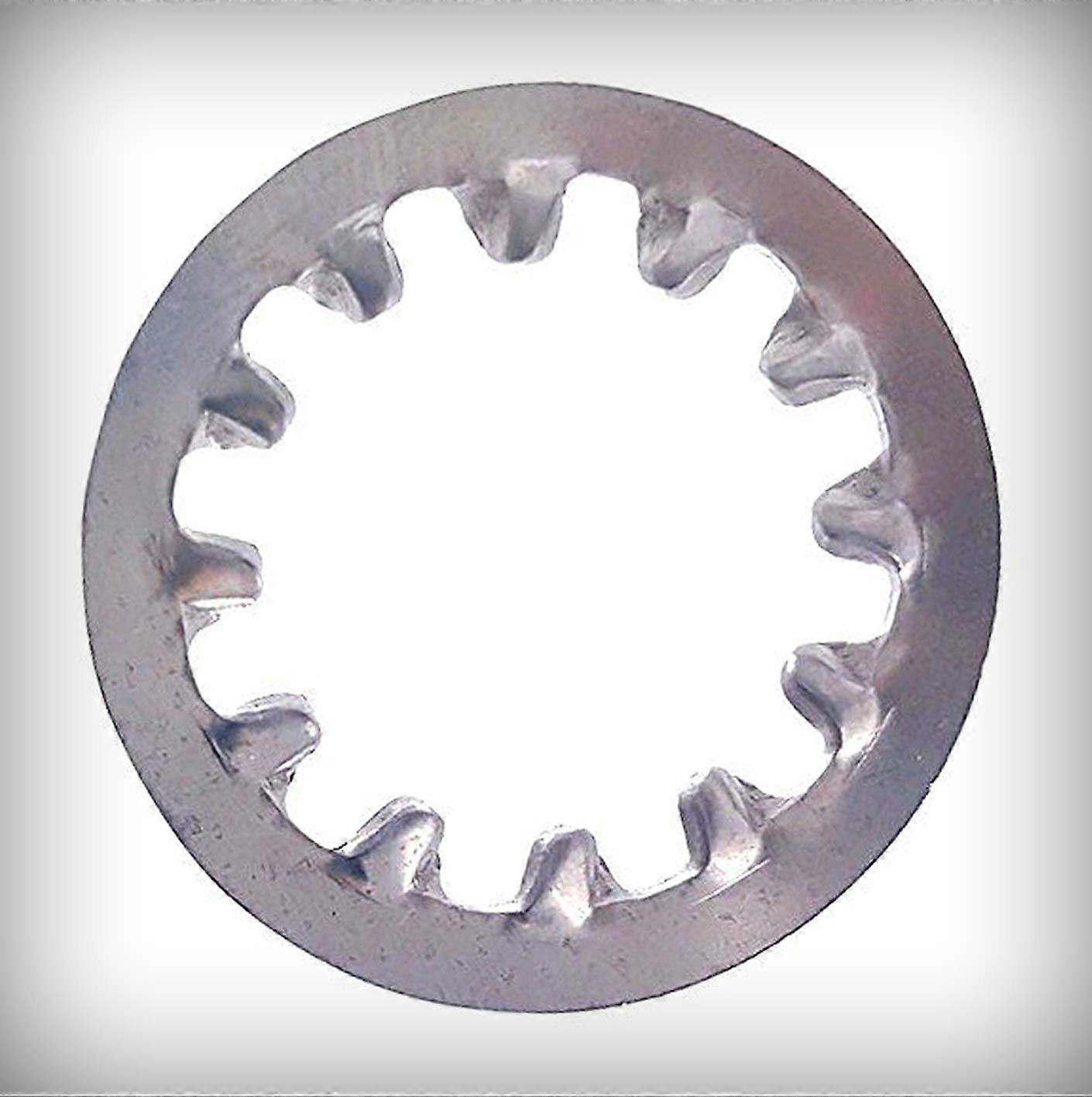 #6 Stainless Steel 410 Internal Tooth Lock Washers Set of 100 Pcs, Durable and Corrosion-Resistant Fasteners
