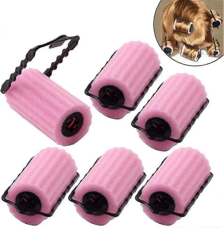 DIY Hair Curler Set - Magic Sponge Rollers for Large Wave Curls, Heat-Free, Reusable, Travel-Friendly