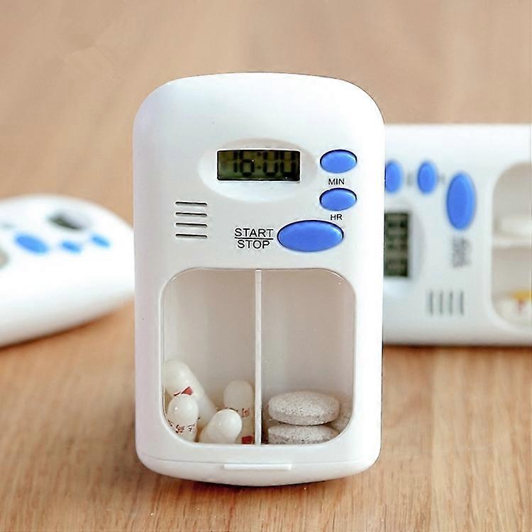Smart portable Multi-Alarm Timer Pills Reminder Medicine Box(White)