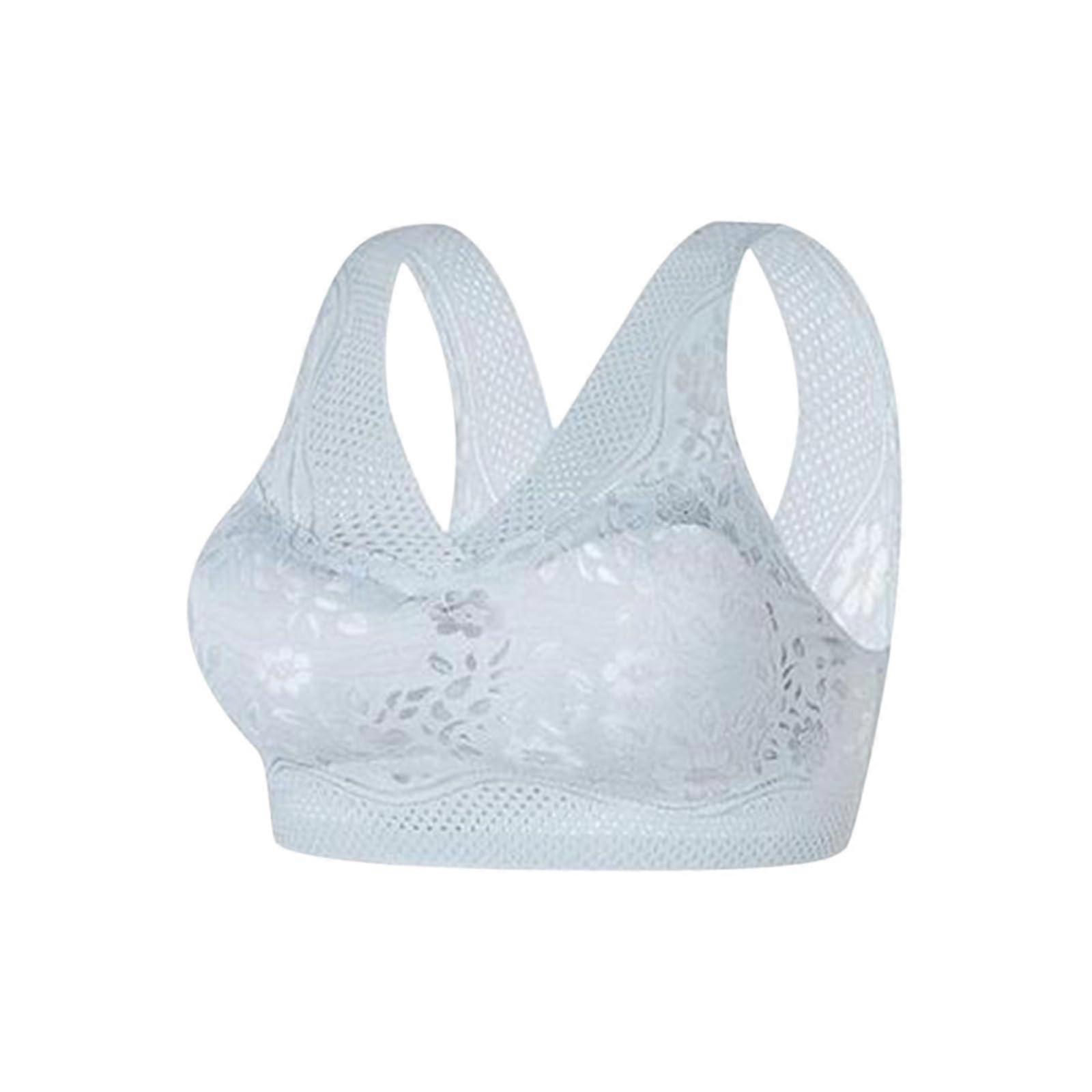3 Pieces Lace Bralette Women Wireless Seamless Full Coverage Soft Comfort Stretchy Floral Mesh Daily Lounge Gathered