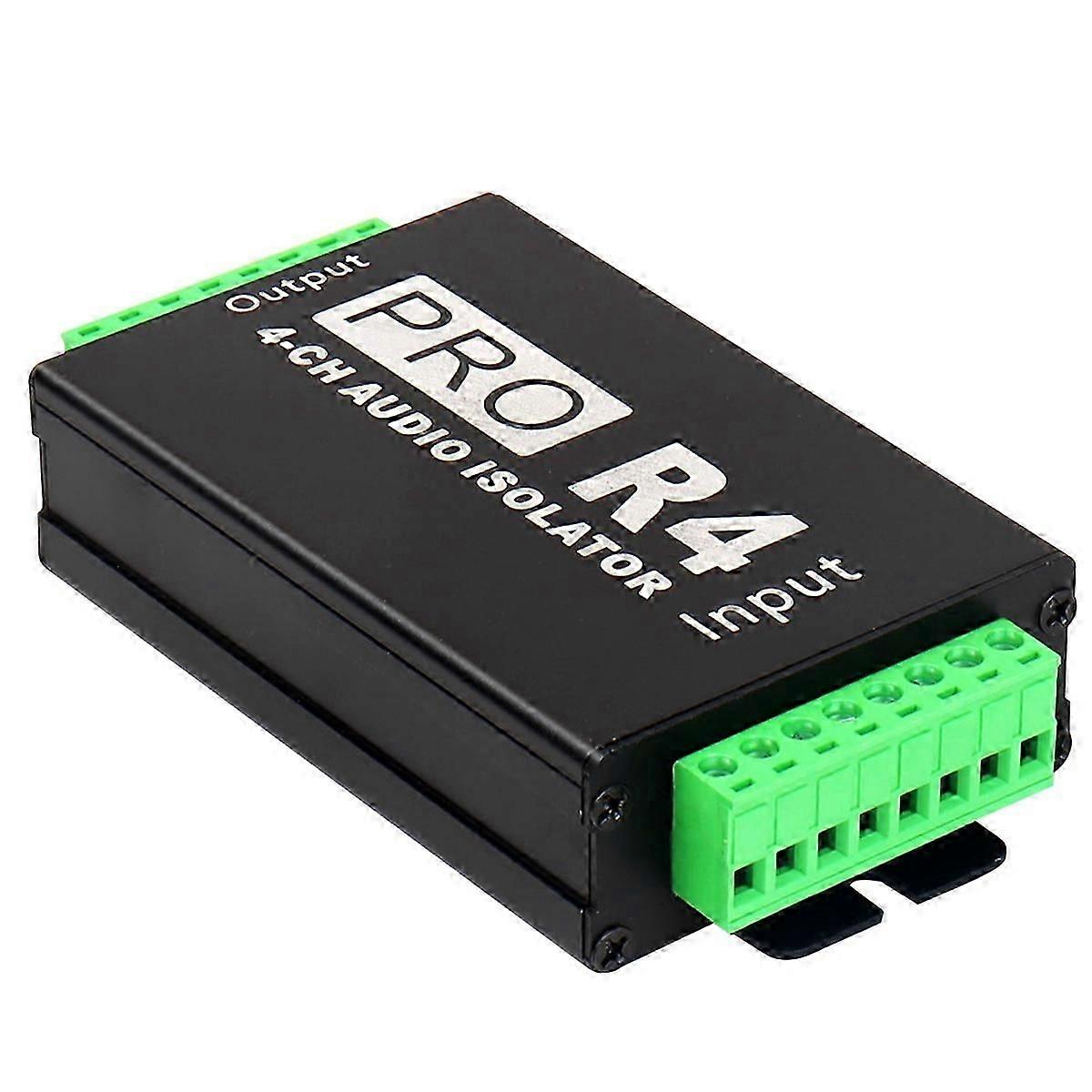 4CH Audio Isolator Audio Noise Reduction Filter Current Ground Loop Audio Isolator for Car Audio Modification