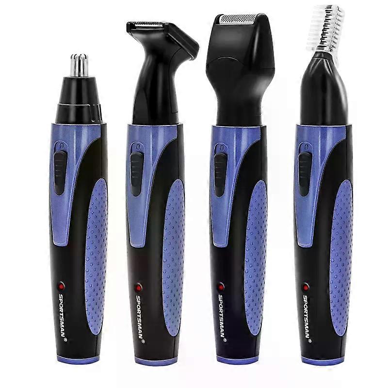4 In 1 Electric Ear Nose Trimmer Men Portable Face Neck Hair Removal Rechargeable Beard Eyebrow Trimer Shaver