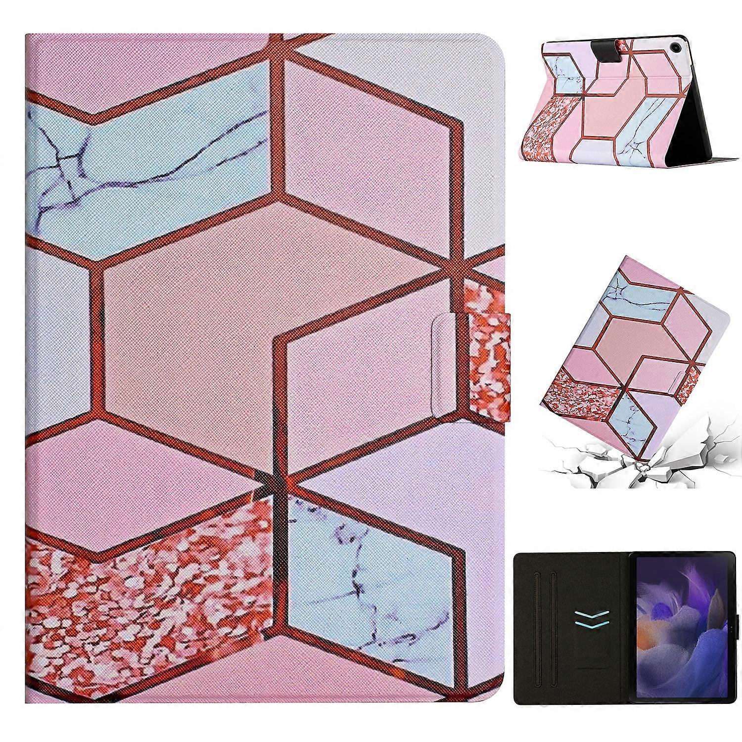 Marble Pattern Smart PU Tablet Case with Sleep / Wake-up Function