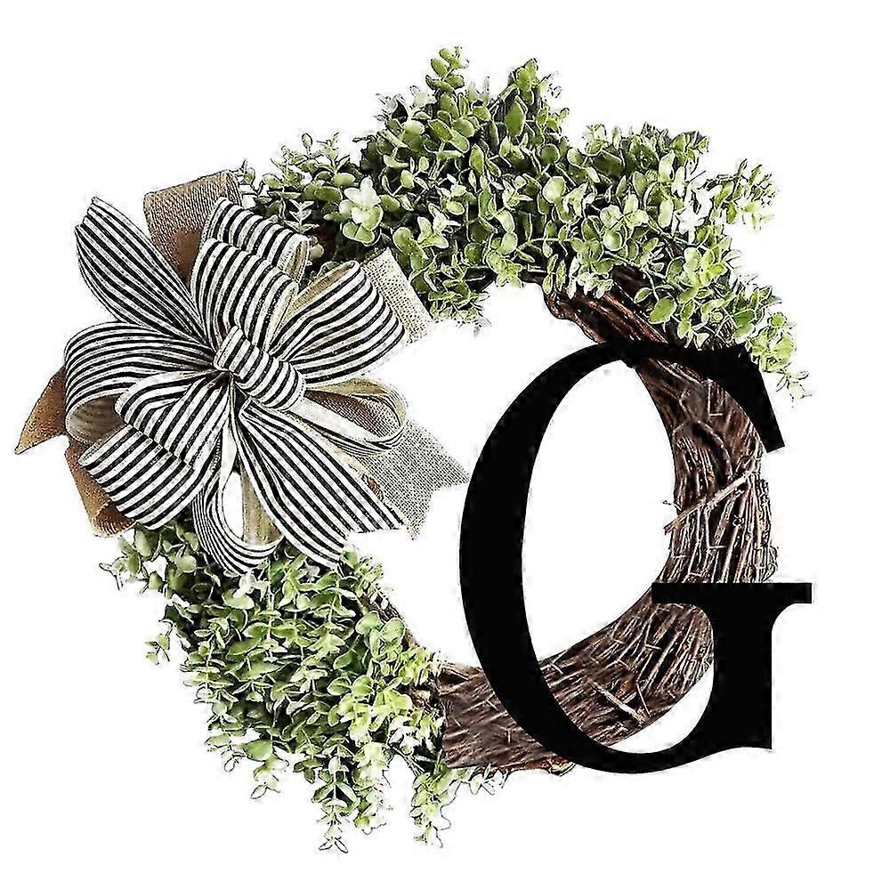 Last Name Year Round Front Door Wreath,Decorative Hanging Plaques In Front Of The Door